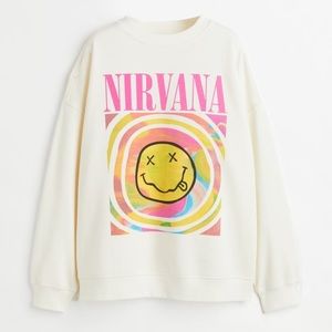 H&M Nirvana Sweatshirt | XXS